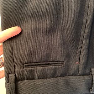 *NEVER WORN* high-waist wide leg NAVY trousers